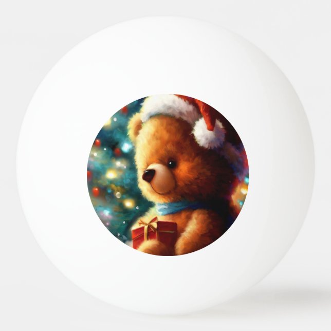 Weihnachtsbär (3) tischtennisball (Vorderseite)