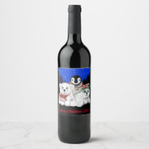 Weihnachtsbär am Nordpol, Pinguin, Siegel