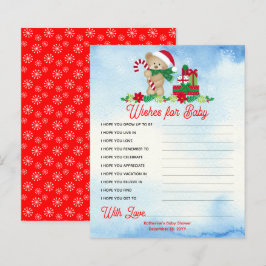 Weihnachtsbär Bear Bearly Wait Dusche Wünsche für 