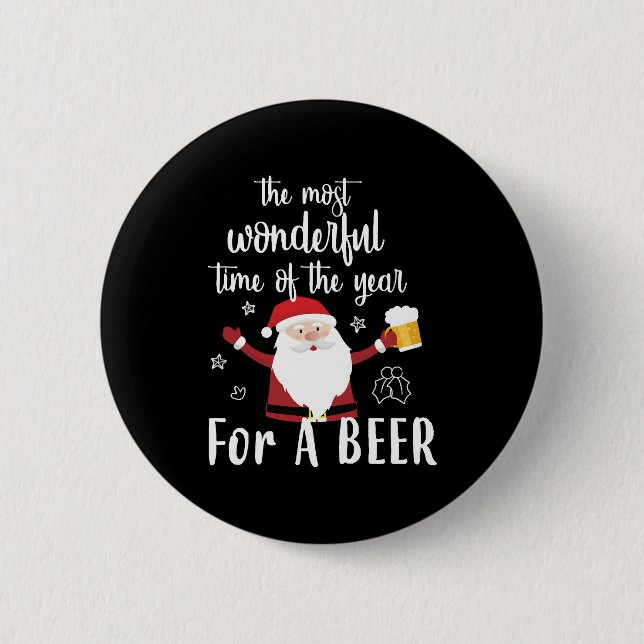 Weihnachtsbär Button (Vorderseite)
