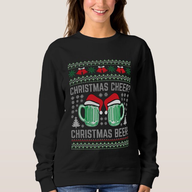 Weihnachtsbär | Funny Holiday Drink Party Sweatshirt (Vorderseite)