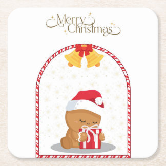 Weihnachtsbär Geschenk Untersetzer