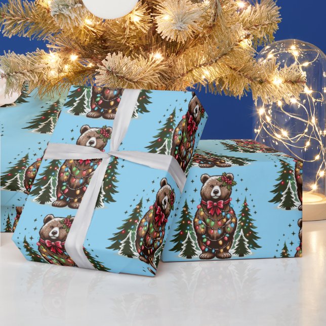 Weihnachtsbär Geschenkpapier (Feiertage)