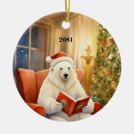 Weihnachtsbär individualisieren Datum Ornament