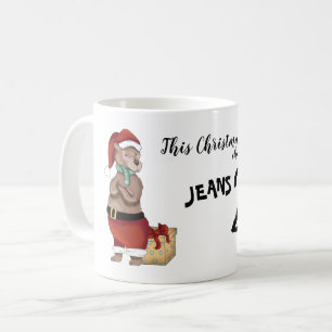 Weihnachtsbär Jeans für Leggings Kaffeetasse