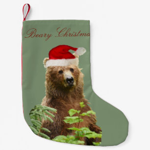 Weihnachtsbär mit Grizzlybär Kleiner Weihnachtsstrumpf
