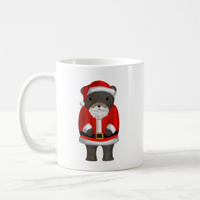 Weihnachtsbär mit Weihnachtsbären Kaffeetasse (Links)