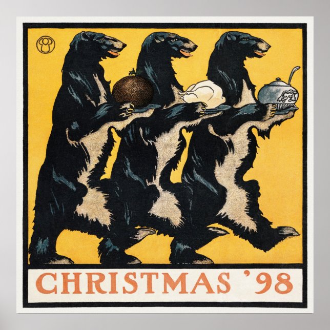 Weihnachtsbär Poster (Vorne)