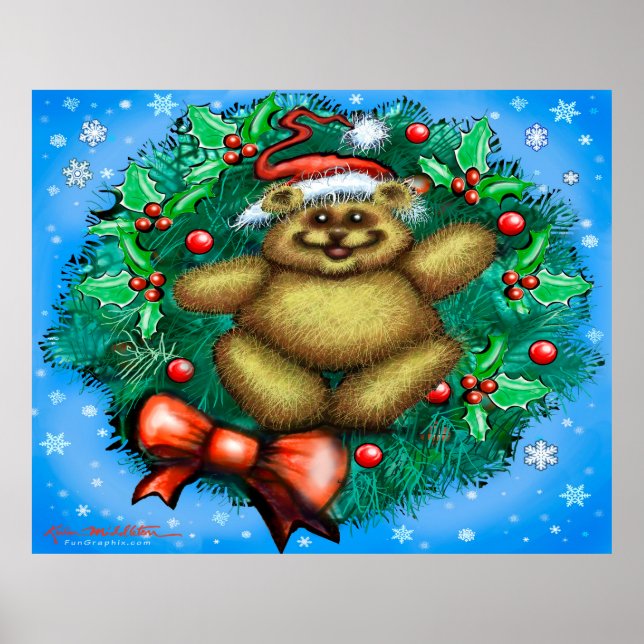 Weihnachtsbär Poster (Vorne)