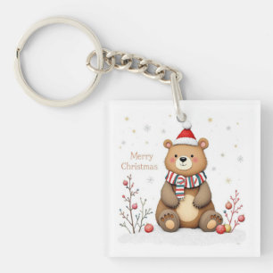 Weihnachtsbär Schlüsselanhänger