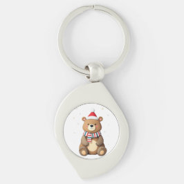 Weihnachtsbär Schlüsselanhänger