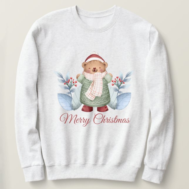 Weihnachtsbär Sweatshirt (Design vorne)