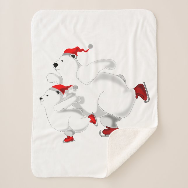 Weihnachtsbärchen Baby Sherpa Blanket individuell  Sherpadecke (Vorderseite)