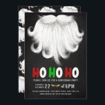 Weihnachtsbärchen-Party Einladung<br><div class="desc">White Santa's Bart Weihnachten Party Einladung mit Weihnachten4Yall.</div>