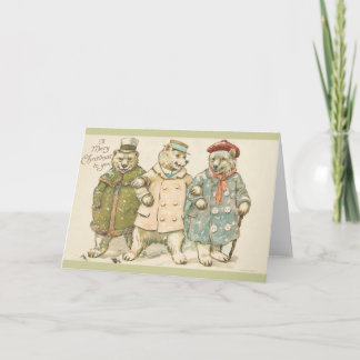Weihnachtsbären Feiertagskarte