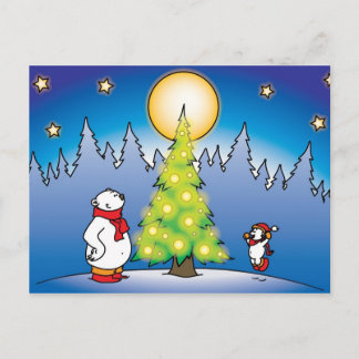 Weihnachtsbären Feiertagspostkarte