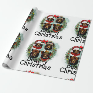 Weihnachtsbären Geschenkpapier