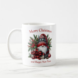 Weihnachtsbärenbogen und -knochen mit Geschenken Kaffeetasse