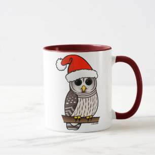 Weihnachtsbarot Owl Santa Tasse