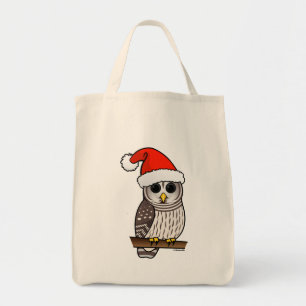 Weihnachtsbarot Owl Santa Tragetasche