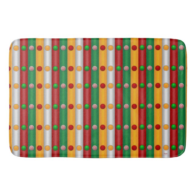 Weihnachtsbars Badematte (Vorderseite)