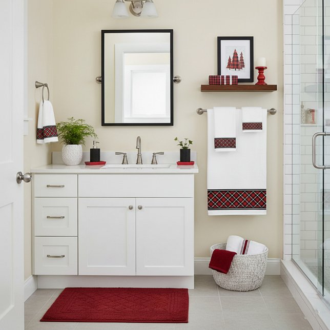 Weihnachtsbartan Badhandtuch Set (Von Creator hochgeladen)