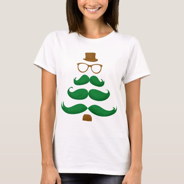 Weihnachtsbartbaum T-Shirt (Vorderseite)