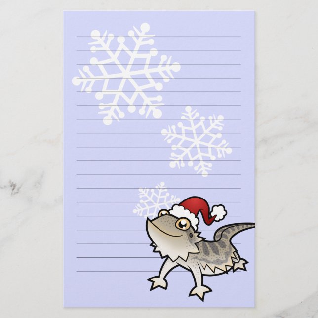 Weihnachtsbärtiger Drache/Rankins Drache Briefpapier (Vorderseite)