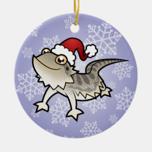 Weihnachtsbärtiger Drache/Rankins Drache Keramikornament