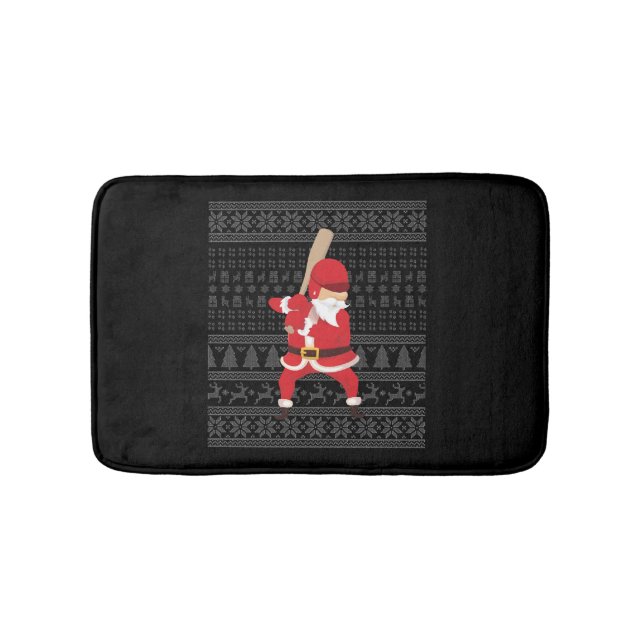 WeihnachtsBaseball Badematte (Vorderseite)