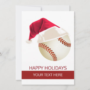 Weihnachtsbaseball Ball Santa Hut Karten