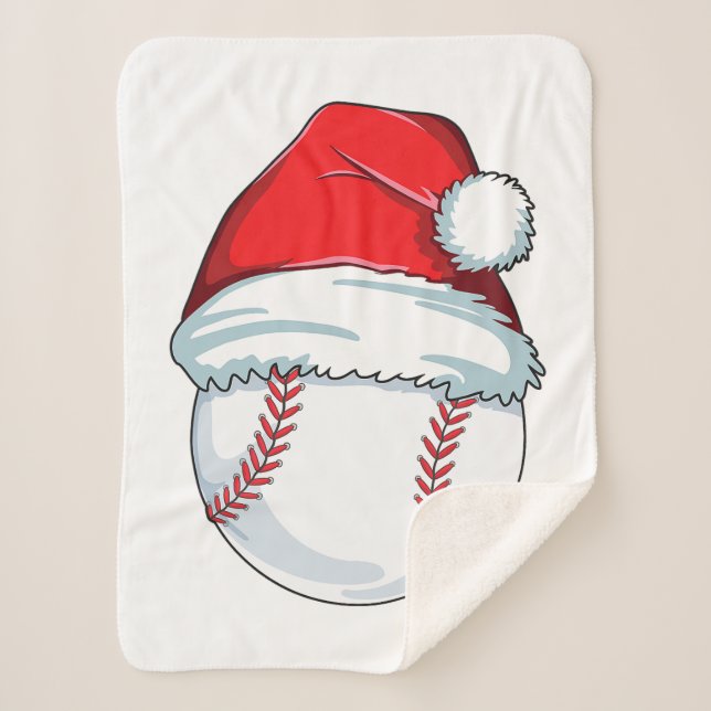 WeihnachtsBaseball für Kinder Männer Ball Santa Pa Sherpadecke (Vorderseite)