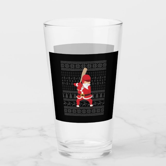 WeihnachtsBaseball Glas (Vorderseite)