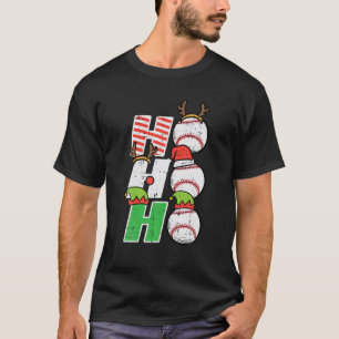 WeihnachtsBaseball Ho Ho Ho Funny Xmas Sportler Mä T-Shirt