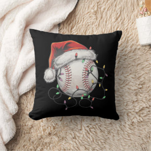 WeihnachtsBaseball-Spieler Kissen