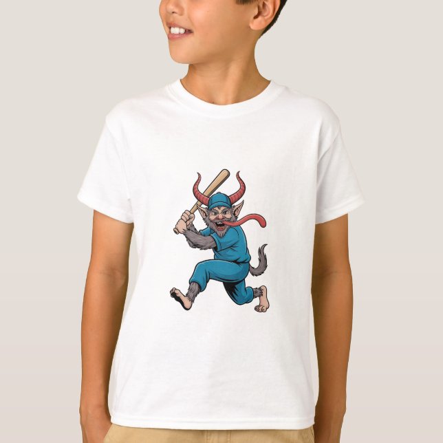 WeihnachtsBaseball-Spieler T-Shirt (Vorderseite)