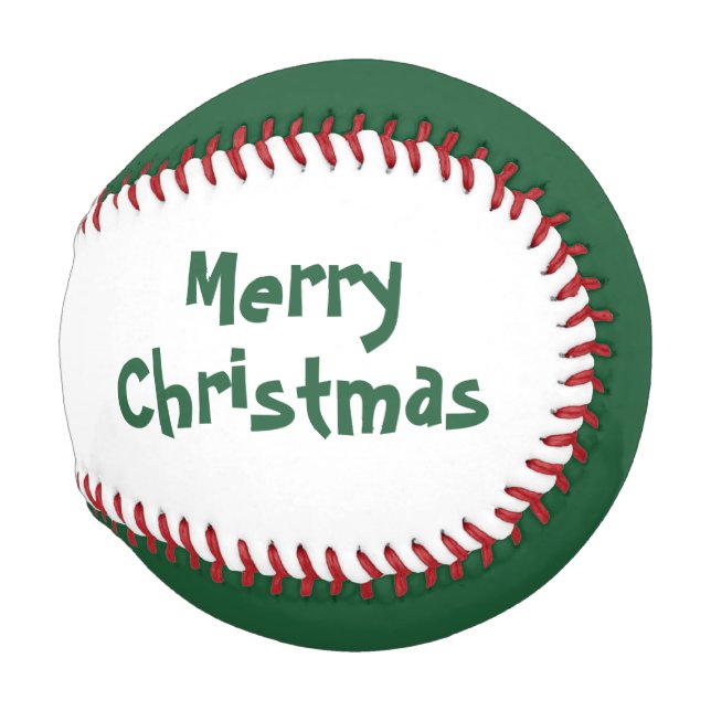 Weihnachtsbaseball von dalDesignNZ Baseball (Rückseite Links)