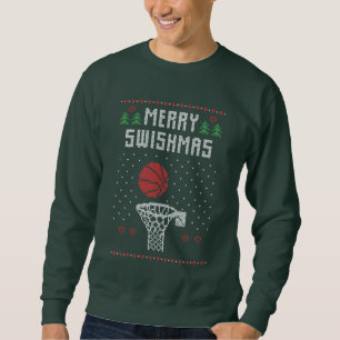 Weihnachtsbasketball hässlich Pullover Sweatshirt