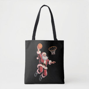 Weihnachtsbasketball Sportliebhaber Santa spielt 