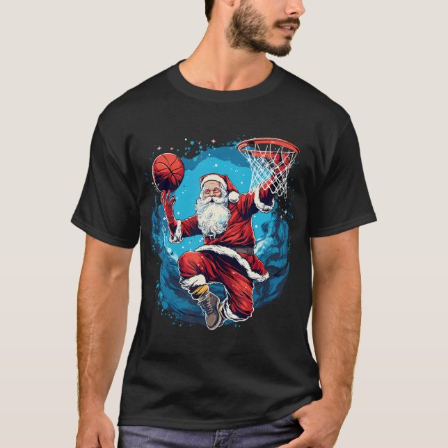 Weihnachtsbasketball Xmas T-Shirt (Vorderseite)