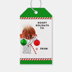 Weihnachtsbasketballferien Geschenkanhänger