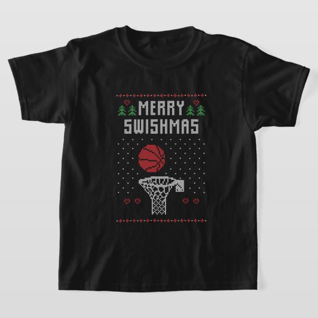 Weihnachtsbasketballsport T-Shirt (Ablage )