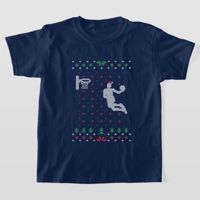 Weihnachtsbasketballsportarten T-Shirt (Ablage )