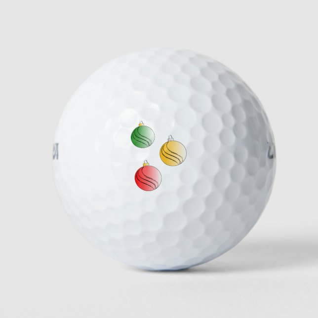 Weihnachtsbaubals Golfball (Vorderseite)