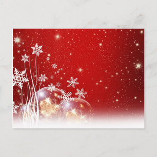 Weihnachtsbaubeldesign in Rot und Weiß Feiertagspostkarte