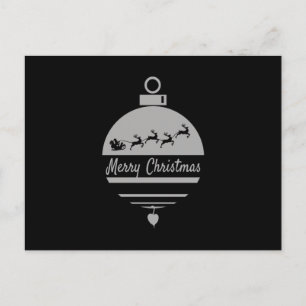 Weihnachtsbauble Frohe Weihnachten Postkarte