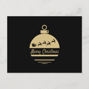 Weihnachtsbauble Frohe Weihnachten Postkarte