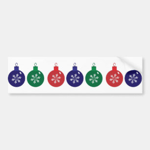Weihnachtsbaubles Autoaufkleber
