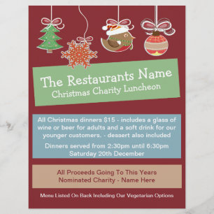 Weihnachtsbaubles Flyer