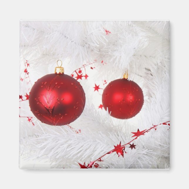 Weihnachtsbaubles Magnet (Vorne)